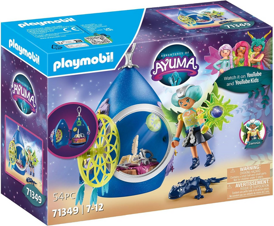Playmobil 71349 Adventures of Ayuma - Moon Fairy House, floresta mística, fadas da lua e da alma, dramatização divertida e imaginativa, conjuntos de jogos adequados para crianças a partir de 7 anos