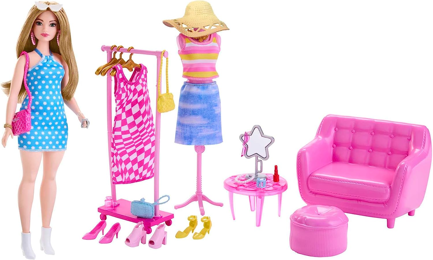 Moda 2 itens/conjunto boneca acessórios brinquedos = 1 roupão + 1 saco de  dormir para barbie