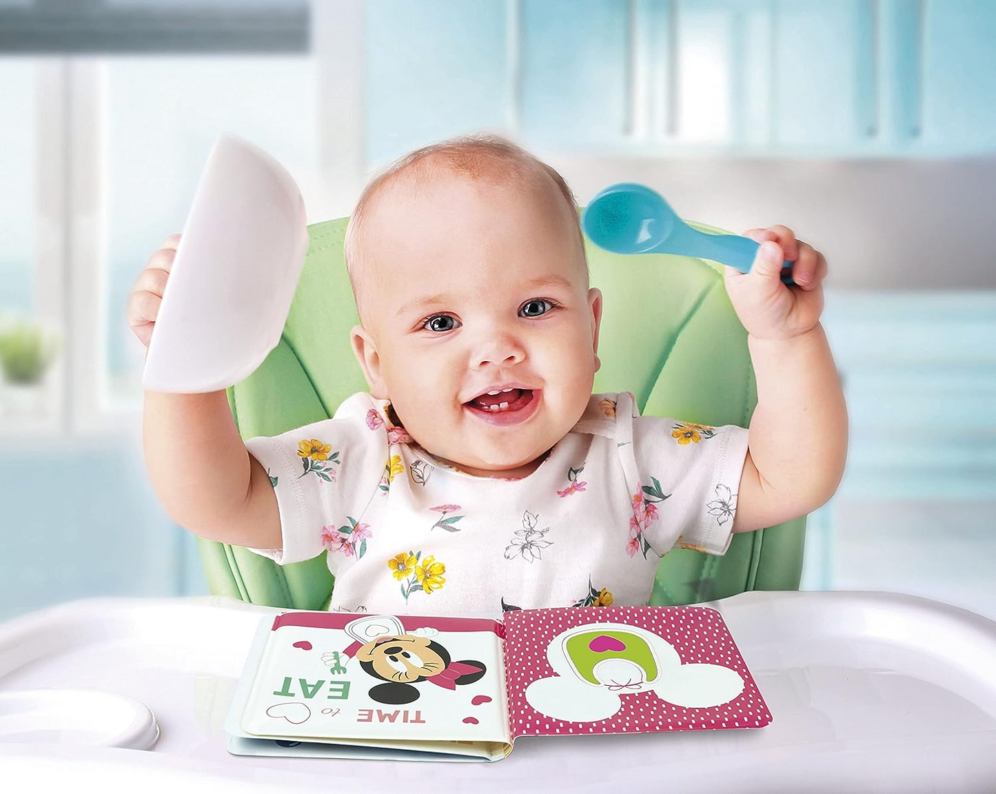 Clementoni 17720 Mi Divertido Fun Disney Baby Books 6 Meses, Primeiros Anos, Infantil, Brinquedos para Recém Nascidos, Multicor, Medio