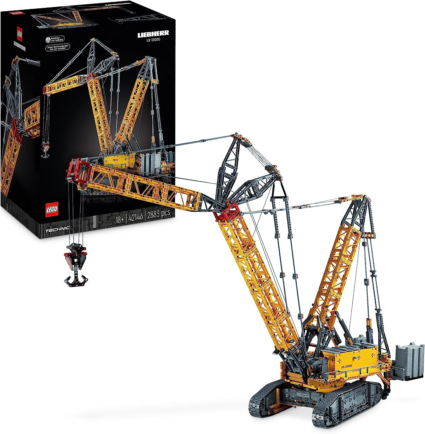 LEGO 42146 Technic Liebherr Crawler Crane LR 13000 Set, construa o mel