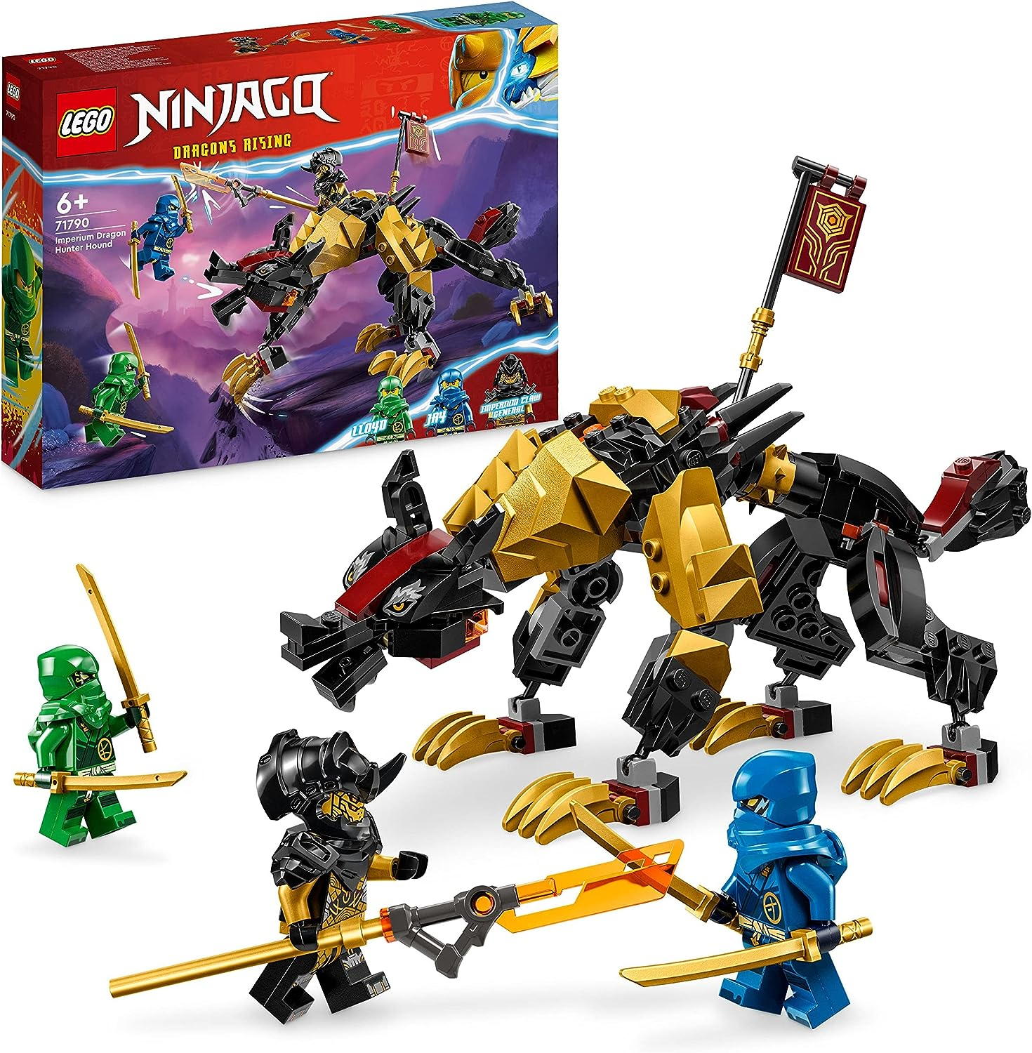 LEGO 71790 Conjunto NINJAGO Imperium Dragon Hunter Hound, brinquedo de