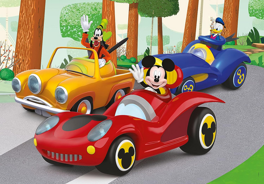 Clementoni 24229 Mickey Disney maxi quebra-cabeça 24 peças Supercolor Mickey-24 peças-quebra-cabeça para crianças de 3 anos, multicolorido, médio