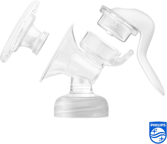 Philips Bomba tira leite manual Avent - Bomba tira leite manual sem BPA (modelo SCF430/01), branca, transparente