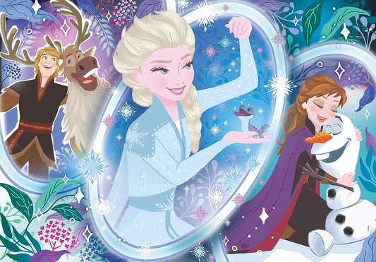 Clementoni 25737 Quebra-cabeça Frozen 2 Disney 104pcs Supercolor 2-104 Peças-Quebra-cabeça para crianças de 6 anos, Multicolor, Médio