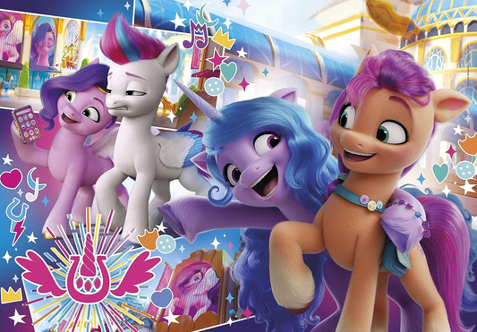Clementoni 23764 My Little Pony Maxi Puzzle 104 piezas Supercolor Pony-104 piezas - Rompecabezas para niños a partir de 4 años, multicolor, mediano