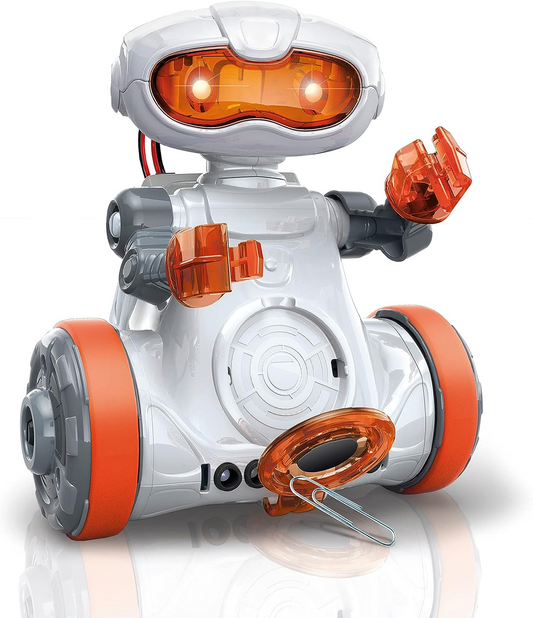 Clementoni 75053 Science & Play Mio Robot, científico, conjunto de construção, presente para crianças de 8 anos, brinquedos STEM, versão em inglês fabricado na Itália, multicolorido