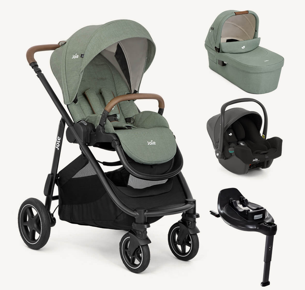Versastrax™ On-The-Go Encore Bundle Carrinho de passeio multimodo 4 em 1 com i-snug™ 2, Ramble™ XL e i-Base™ Encore