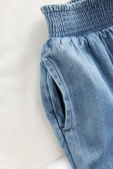 |Girl| Conjunto De Camiseta e Jeans Em Malha Floral Rosa (3 meses a 8 anos)