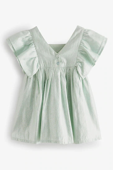 |BigGirl| Vestido De Festa Shimmer - Verde Menta (3 meses - 8 anos)