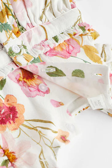 |Niña| Vestido de fiesta floral rosa/blanco para bebé (0 meses-2 años)