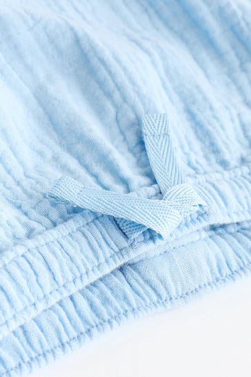 |BabyGirl| Conjunto De Top e Shorts Para Bebê - Azul (0 meses - 3 anos)