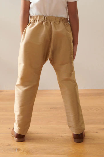 |Boy| Calça Kurta Dourada - Gold (3 meses a 16 anos)