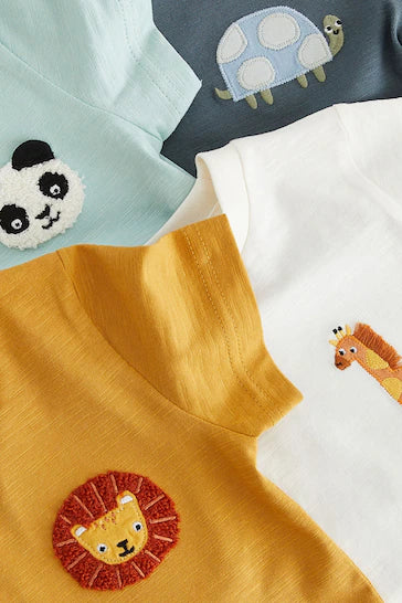 |Niño| Juego de 4 camisetas de manga corta - Multicolor (3 meses a 7 años)
