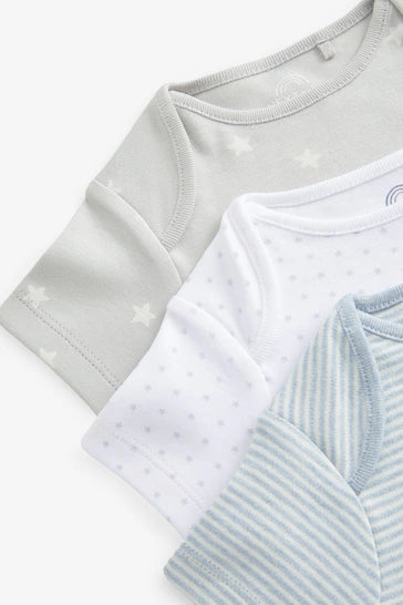 |BabyBoy| Body De Manga Curta Para Displasia De Quadril Blue Star Baby Com 3 Unidades