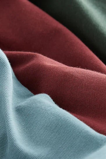 |BigBoy| Pacote De 3 Pijamas Com Texto Cinza/Azul/Vermelho (3-16 anos)