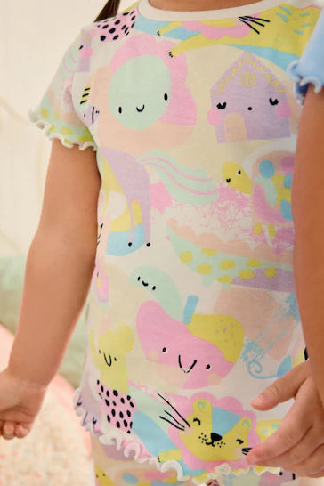 |BigGirl| Pacote De 3 Pijamas Curtos - Personagem Roxo (9 meses - 10 anos)