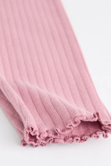 |BabyBoy| Conjunto De 4 Leggings Para Bebê - Rosa Canelado