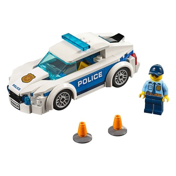 LEGO - Coche patrulla de la policía de la ciudad con oficial de policía