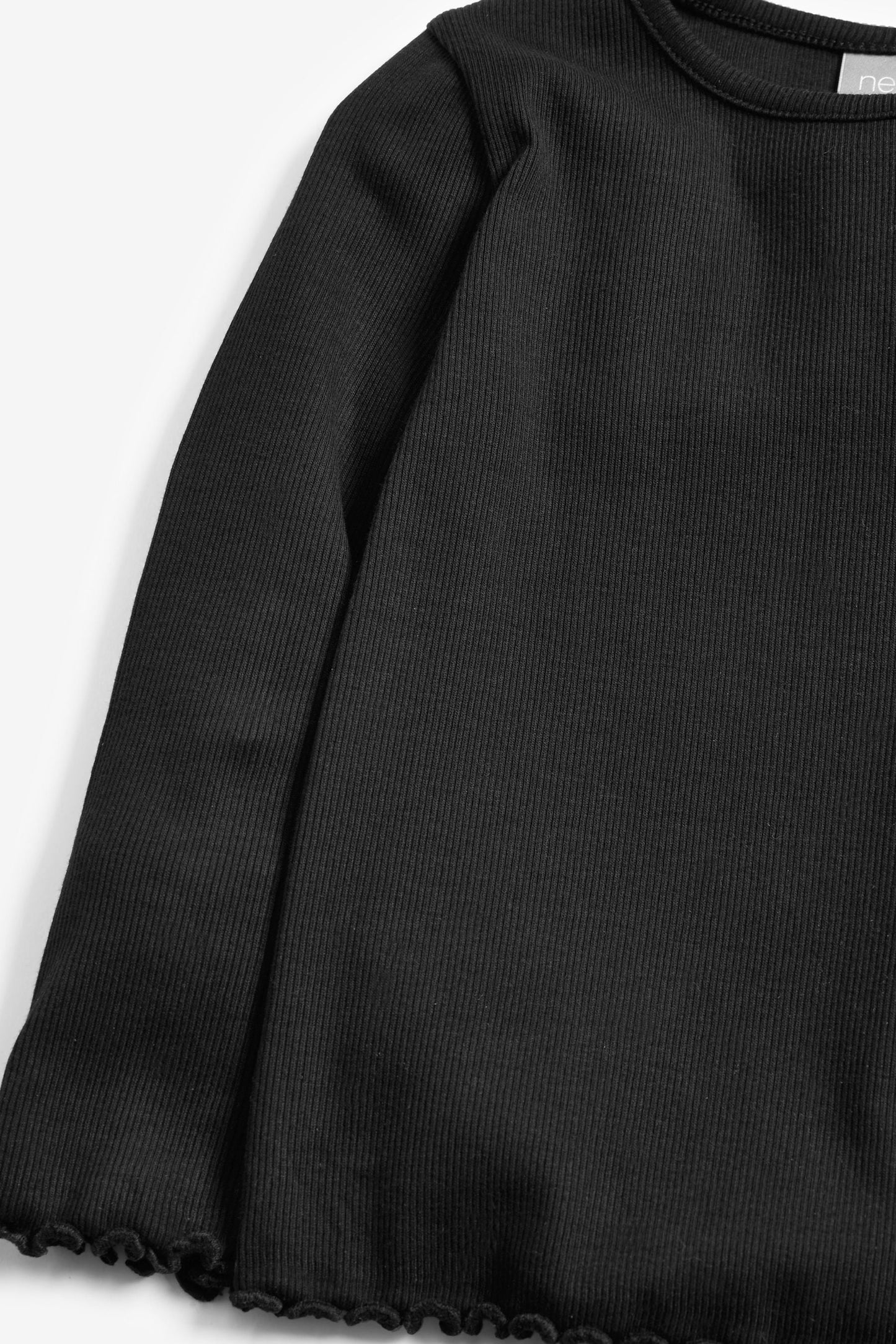 |BabyGirl| Camisa Costela Básica - Preto (3meses-8anos)