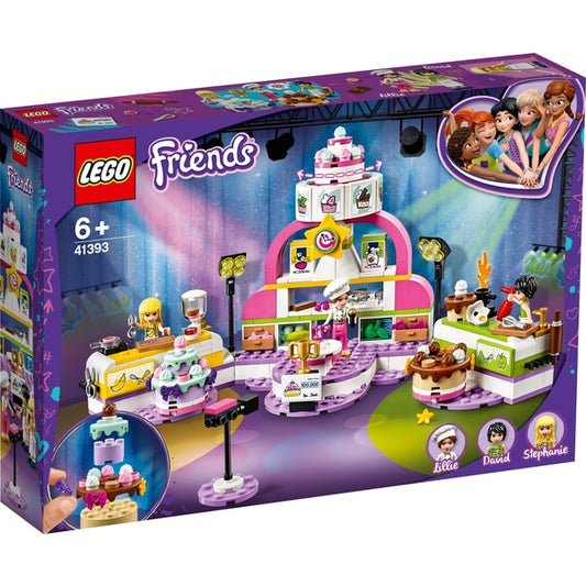 LEGO 41393 Conjunto de competição de confeitaria de amigos com bolos de brinquedo
