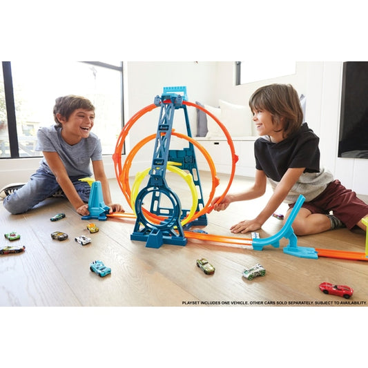 Kit de triple bucle ilimitado Track Builder de Hot Wheels