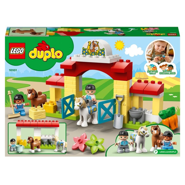 LEGO DUPLO - 10951 - Town Horse Stable e Pony Care Toy Toddler