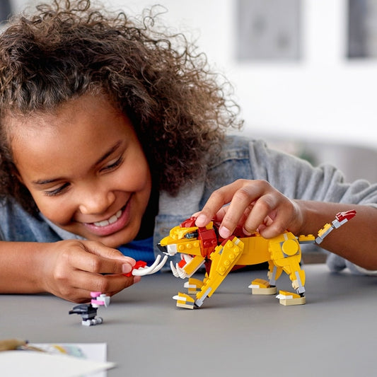 LEGO - Criador 3 em 1 Conjunto de construção do Leão Selvagem