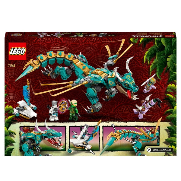LEGO NINJAGO - 71746 Jungle Dragon Toy - Conjunto de construção