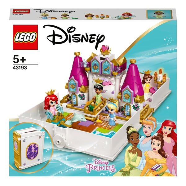 LEGO 43193 Disney Ariel, Belle, Cinderela e Tiana's Storybook Advent