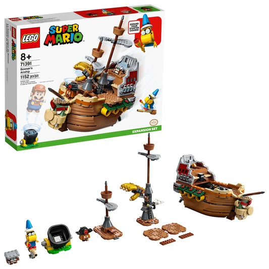 LEGO 71391 - Brinquedo conjunto de expansão de dirigível de Super Mario Bowser