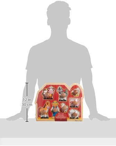 Melissa & Doug 13391 Fazenda Grande Peg Quebra-Cabeças