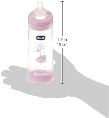 Chicco - Mamadeira Well-Being Silicone 250ml - Rosa