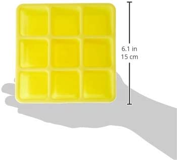 NUK - Bandeja de Cubo de Comida com Tampa para Congelar Comida 60ml - 6 meses+ - Amarelo