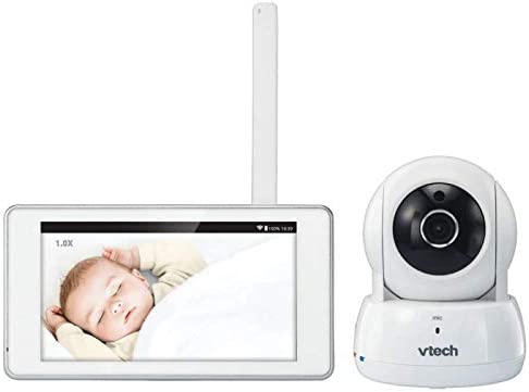 VTech BM6000 Video Baby Monitor Wi-Fi Connect 5" Safe & Sound Touch Tablet com recursos de Pan/Tilt e Zoom