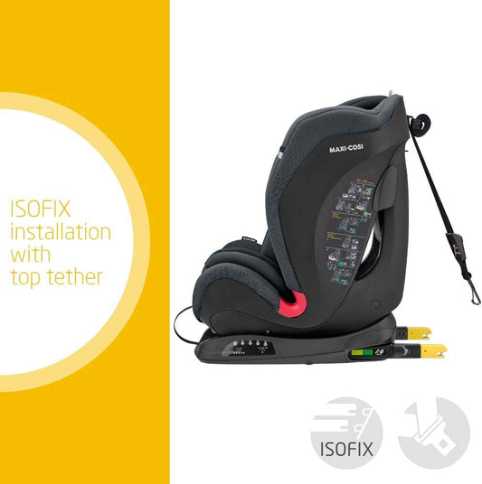 Maxi-Cosi - Titan Plus ISOFIX - Cómoda Silla de Coche para Bebé/Niño - Grafito