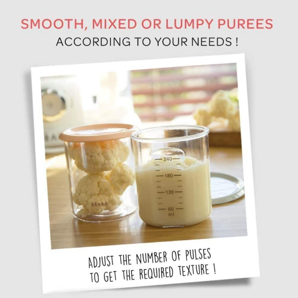 BEABA - Babycook Solo - Processador, Liquidificador, Cozimento a Vapor Rápido - Verde