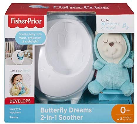 Fisher-Price 2 em 1 Butterfly Dreams Projetor de Luz com Ruído Branco