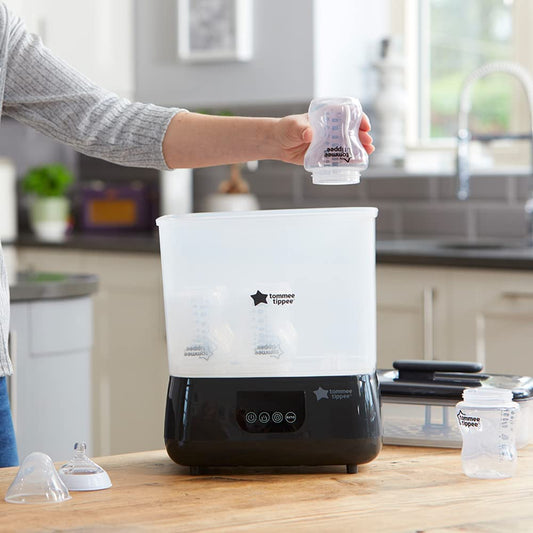 Tommee Tippee Esterilizador eléctrico avanzado de esterilización y secado de biberones 220V
