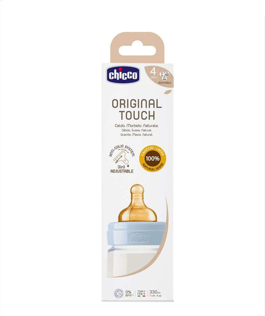 Chicco Mamadeira Anti-Cólica com Bico em Látex 100% Natural