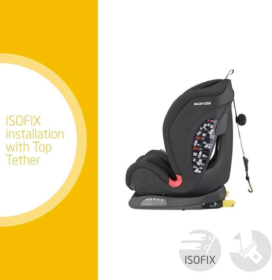Maxi-Cosi - Titan ISOFIX Reclinável - Cadeirinha Confortável para Bebê/Criança - Preto Básico