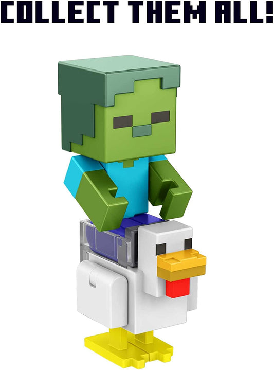 Figuras Minecraft Build-A-Portal, figura de acción de 3,25 pulgadas con parte del portal y accesorio, juguete de construcción inspirado en videojuegos, regalo coleccionable para mayores de 6 años