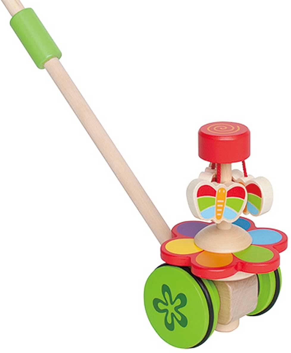 Hape - Borboletas dançando empurrando e puxando brinquedo de madeira