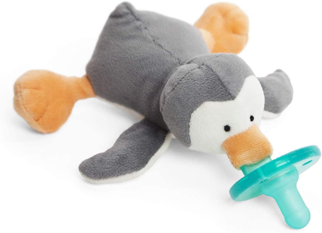 Wubbanub - Pingüino gris con chupete
