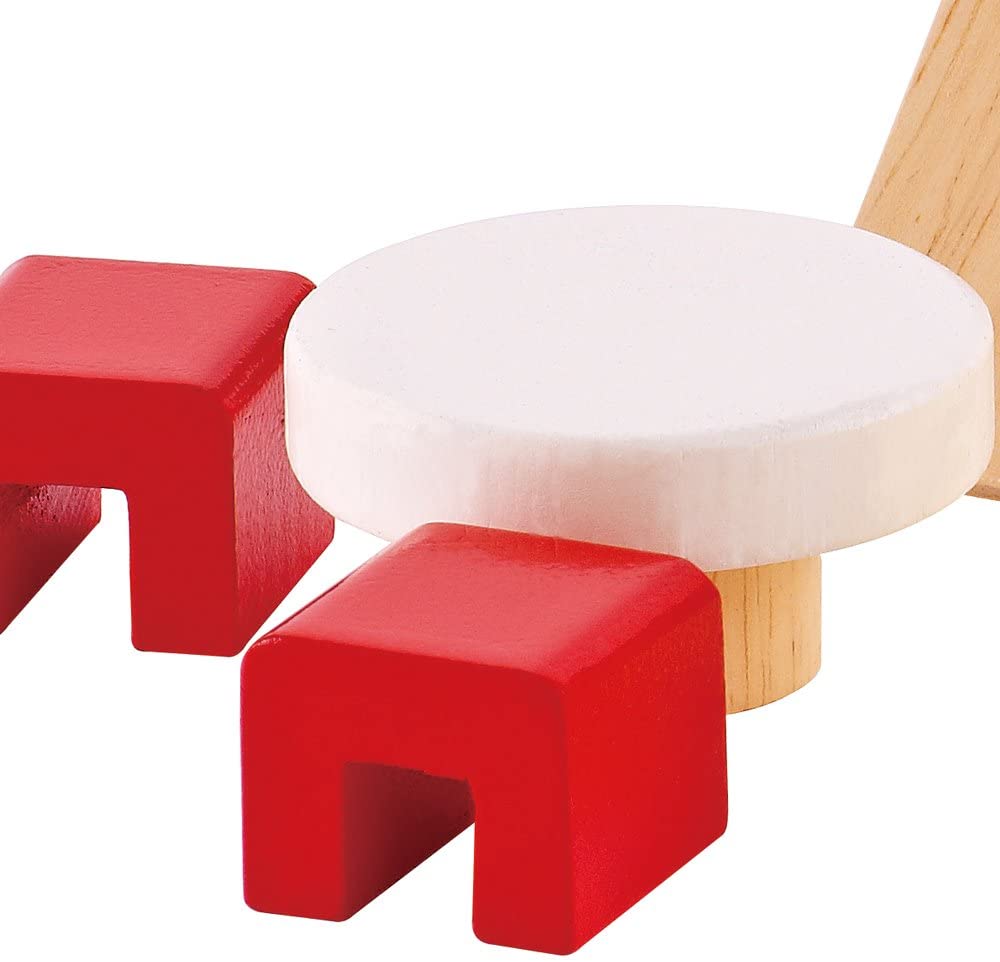 Hape - Quarto infantil - Acessórios para casa de bonecas de madeira