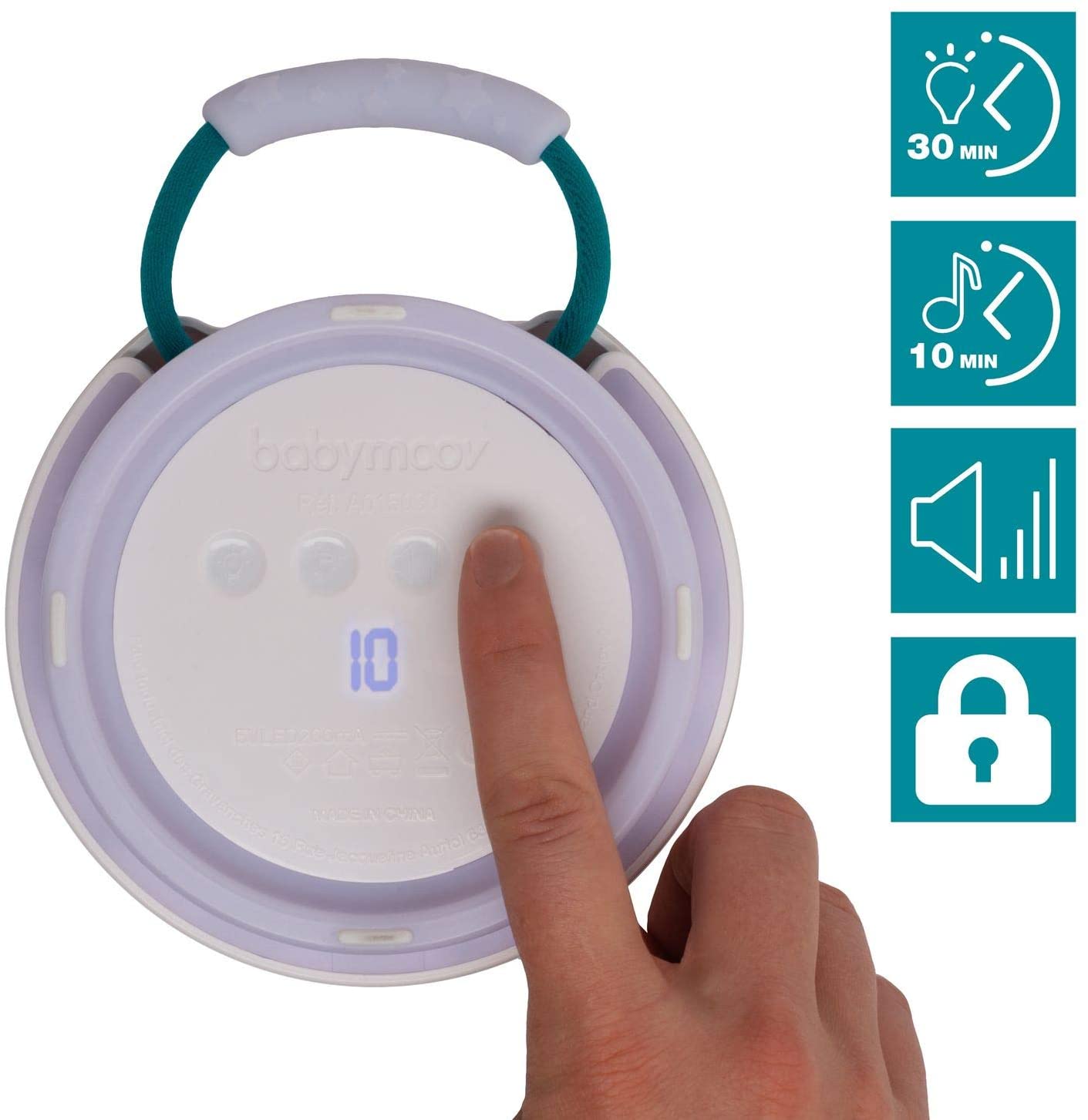 Babymoov Dreamy Projection Night Light & Sleep Trainer - Projeção de luz e treino para dormir