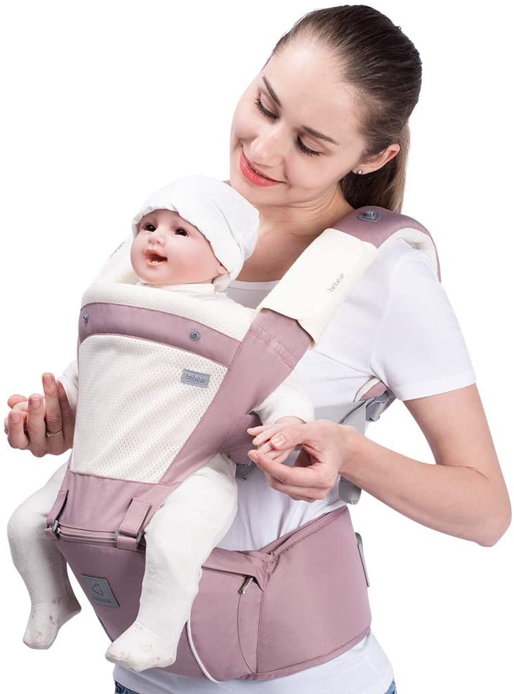 Bebamour Baby Carrier for 0-36 Months - Rosa