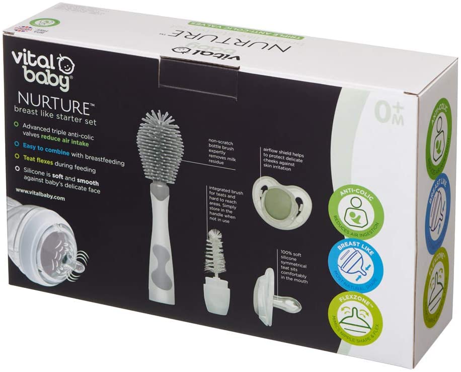 Vital Baby NURTURE Kit Inicial con Biberón 6 artículos