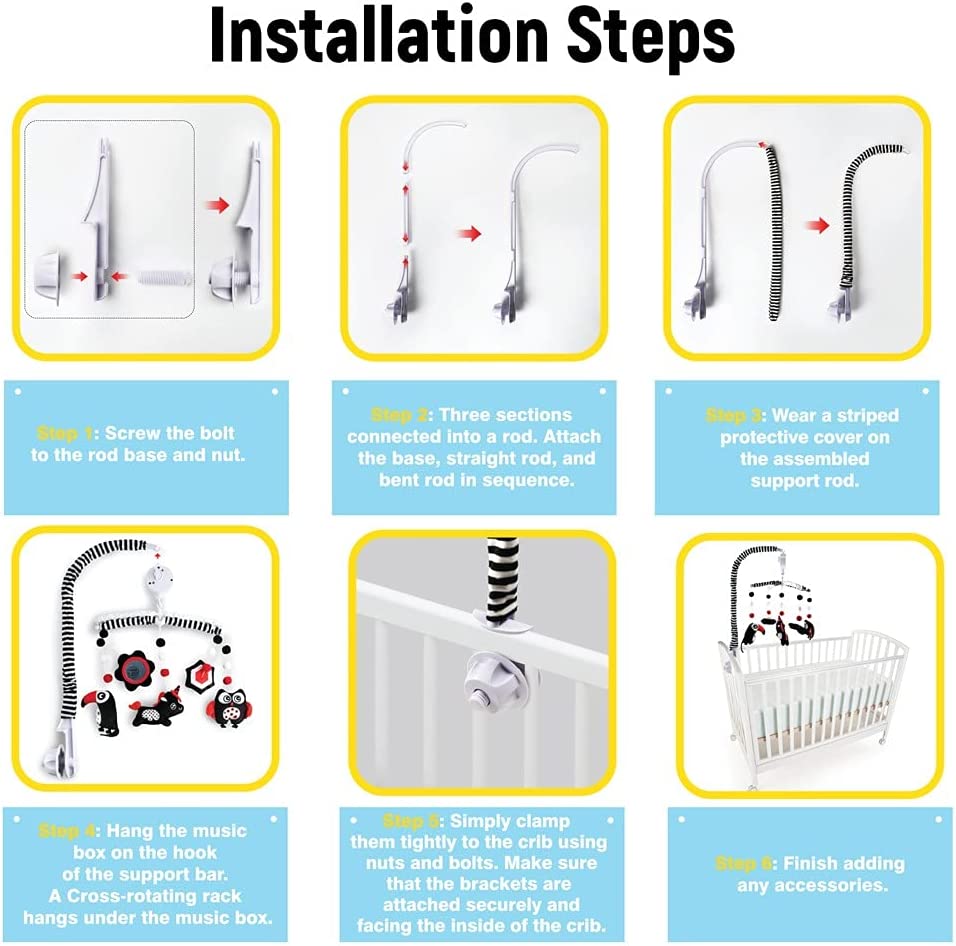 Teytoy - Mobile Contraste Musical Móvel Montessori com Temporizador