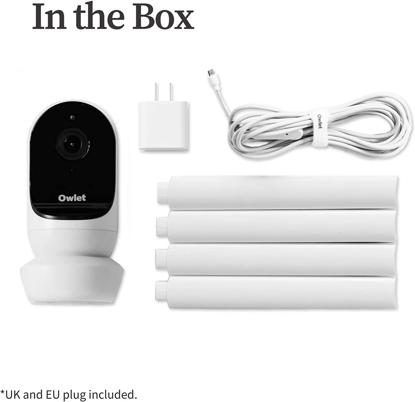 Owlet Monitor de bebê Cam 2 com câmera e áudio - Vídeo HD - Visão noturna - Compatível com iOS e Android