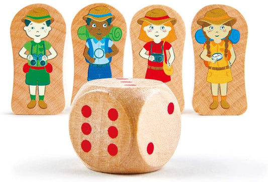 Hape - Atlas de madera y juego de mesa World Tour